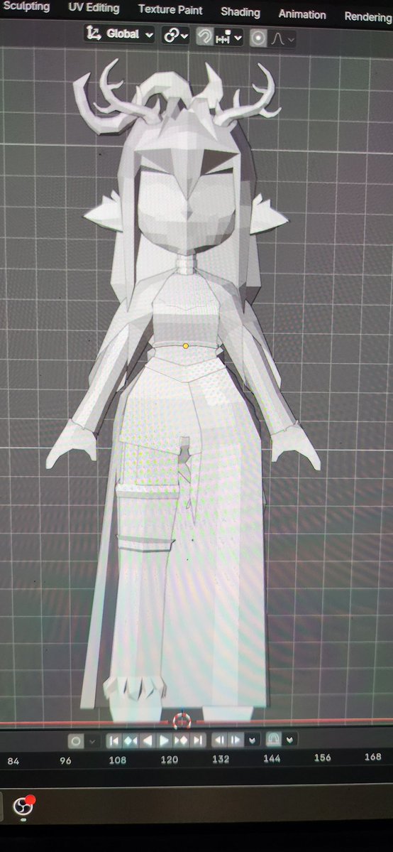WillowOhWhisp's tweet image. Guess who finished the modeling of her!!!! Now to learn how to uv wrap and paint the bits. Wish me luck!!! 
#3d #3dartwork #3dmodel #vtuber #art #vtubermodel #lowpoly