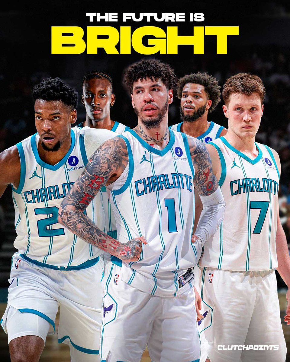 HornetsNationCP's tweet photo. Despite losing in the play-in and missing the playoffs again, the Charlotte Hornets’ future looks bright with their young core continuing to develop. https://t.co/TFsfWfBE1o