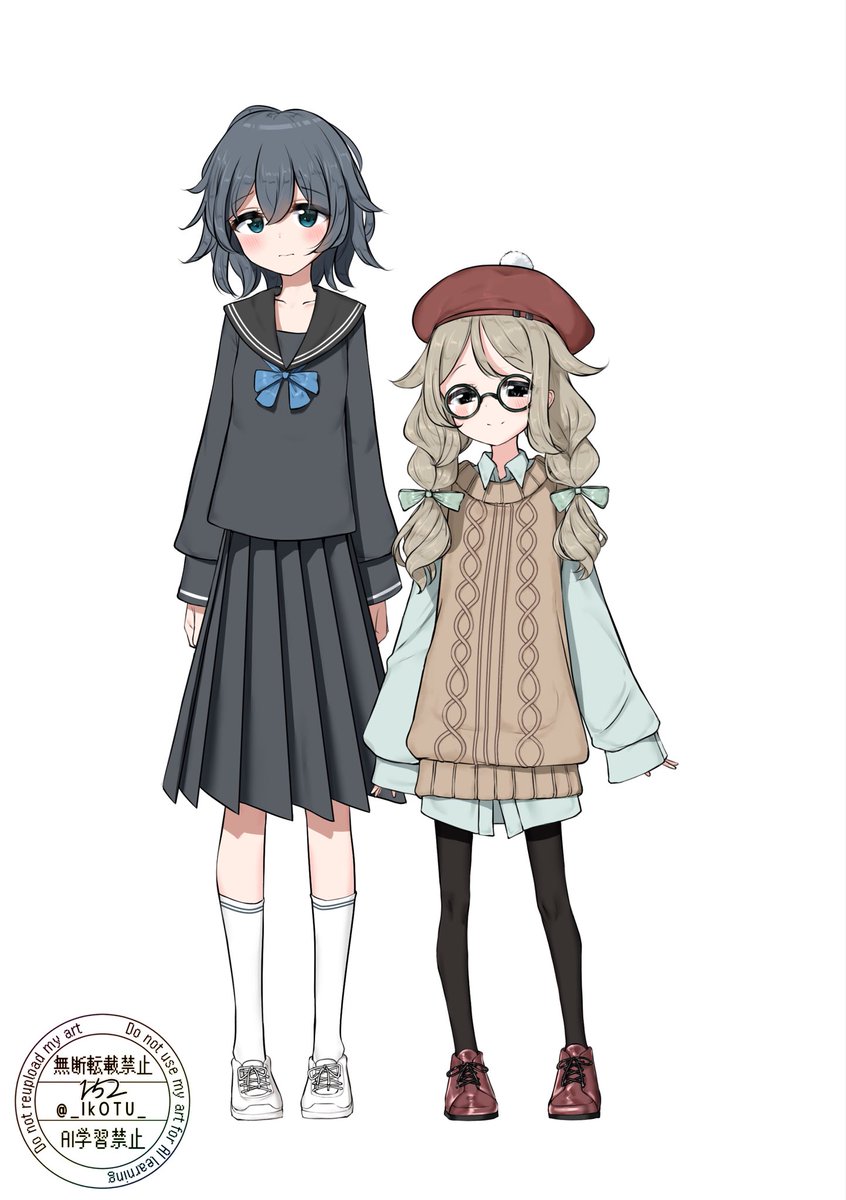 高校美洋ちゃんと中学恋路ちゃんでもこれくらいの身長差 