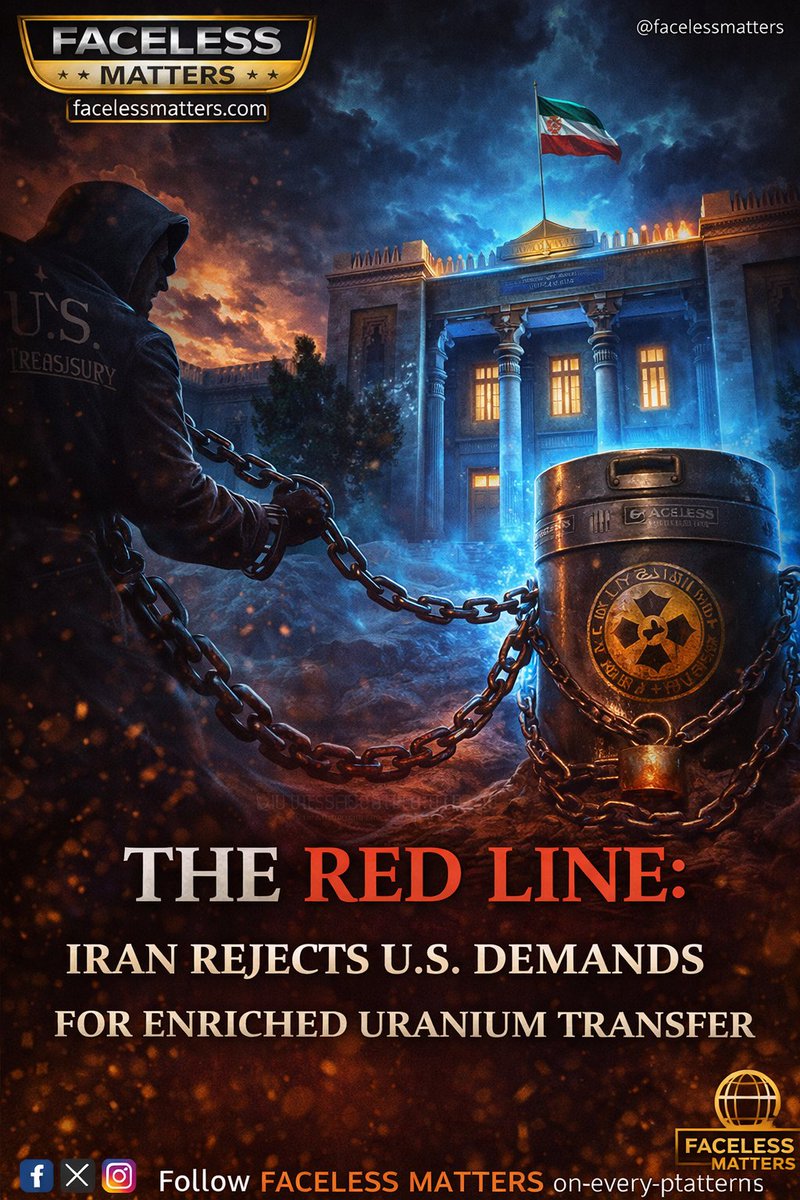 facelessmatters's tweet image. جوہری تعطل! 🚨 "دی ریڈ لائن": ایران نے افزودہ یورینیم کی منتقلی کے لیے امریکی دباؤ مسترد کر دیا۔ واشنگٹن اور تہران کے درمیان بڑھتی کشیدگی پر خصوصی رپورٹ۔ مکمل تفصیل یہاں دیکھیں: facelessmatters.com/2026/04/the-re… #IranNuclearDeal #RedLine #Geopolitics #FACELESSMATTERS