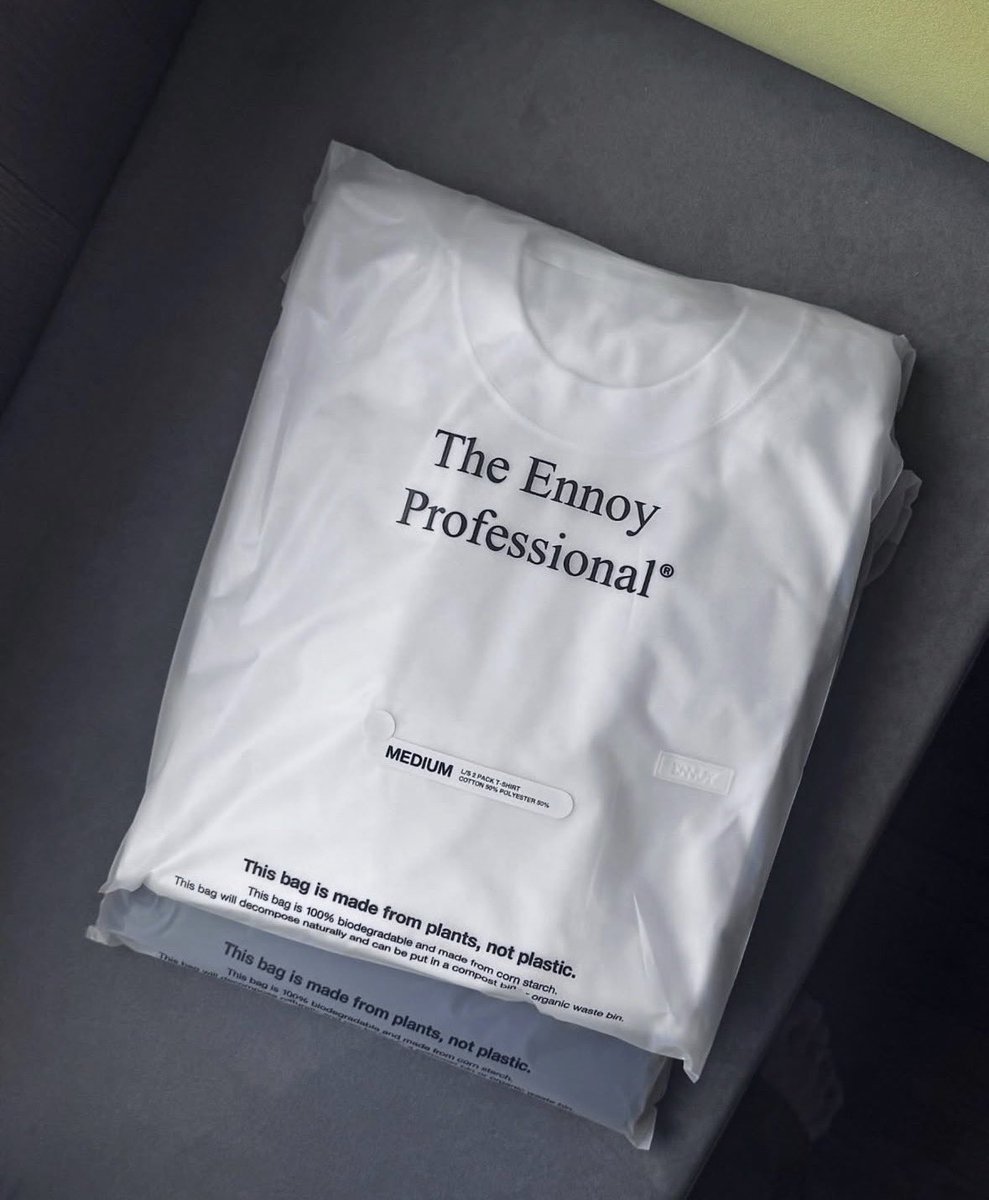 ENNOY L/S 2 PACK T-SHIRT COTTON 50% POLYESTER 50% 抽選受付間近