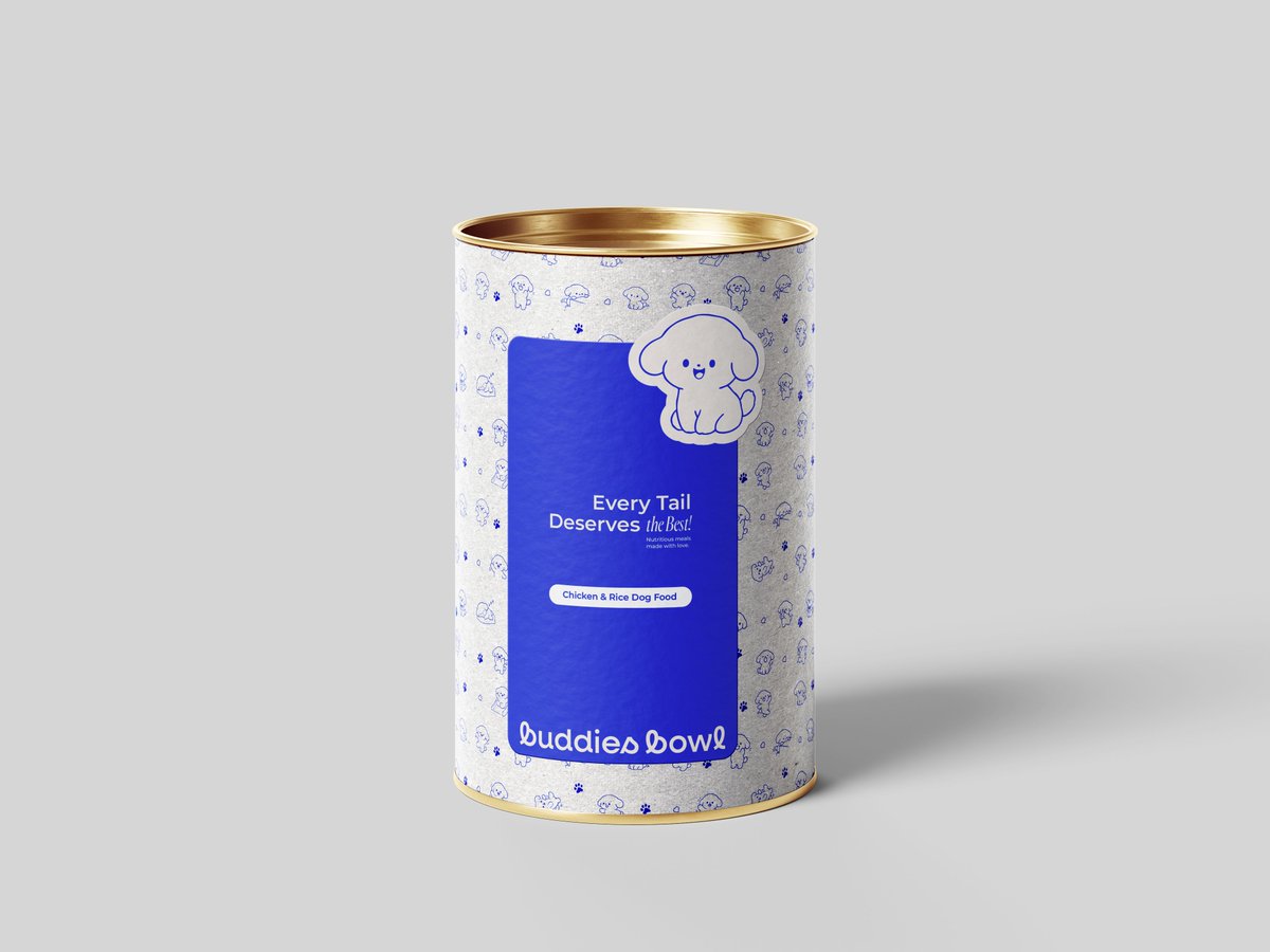 tehmina_jhr's tweet image. Packaging design for Buddies Bowl 🐾💙
Designed to feel premium, clean, and shelf-ready, with bold typography, strong color contrast, and a modern pet-friendly look.

Want packaging that actually sells?
DM me “DESIGN.”

#PackagingDesign #PetFoodPackaging #DogFoodBranding #Brand