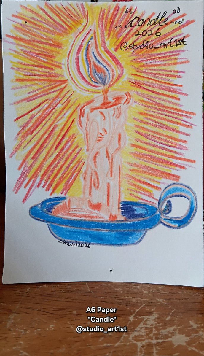 studio_art1st's tweet image. "Candle",2026
@studio_art1st 

Candle in the dark, Candle in the wind, Candle in the storm

Candle through all seasons and an insight for enlightenment...

#art #artstudio