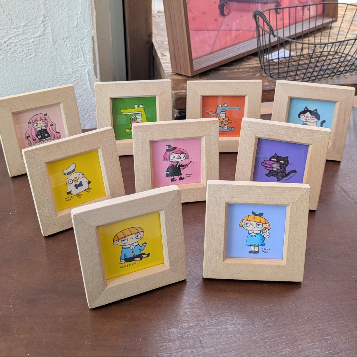 今日は新しく描いた9枚を持ってきました🌷