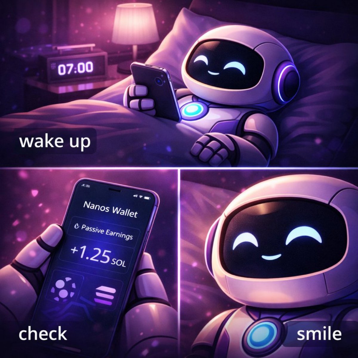 What I do first....

Wake up
Check  Nano wallet 
Smile  and posting about 
<a href="/NanosWallet/">Nanos</a>