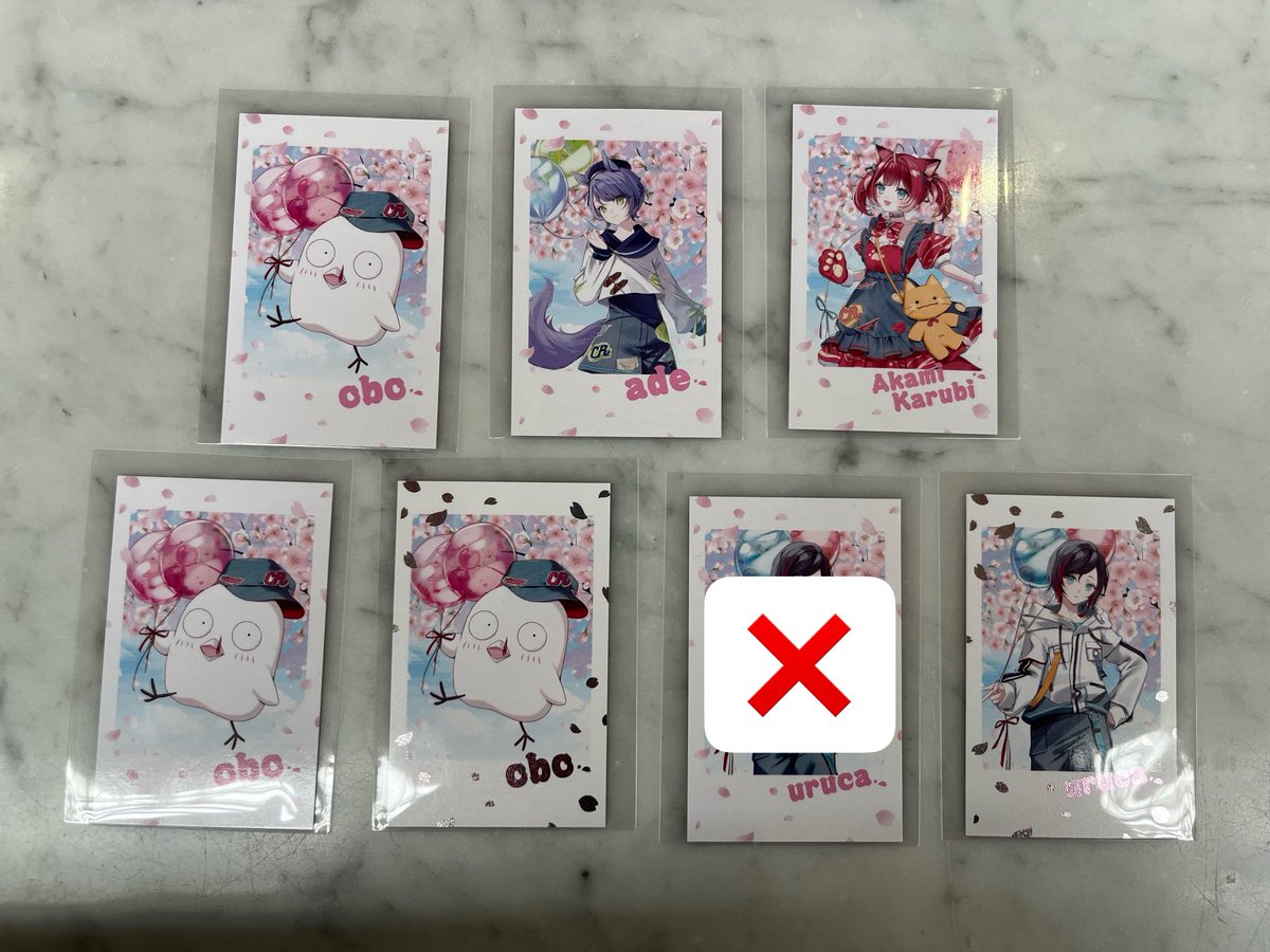 na_mmm888's tweet photo. CRフェス 
チェキ風ランダムトレカの交換お願いします

【求】🐶🐾

【譲】画像のもの

ホロ同士、ノーマル同士での交換優先。

4/18、4/19現地でのお手渡しになります。
ホール3周辺におります。

お心当たりある方はご連絡ください。

 #CRFES https://t.co/0MGzutnMFy