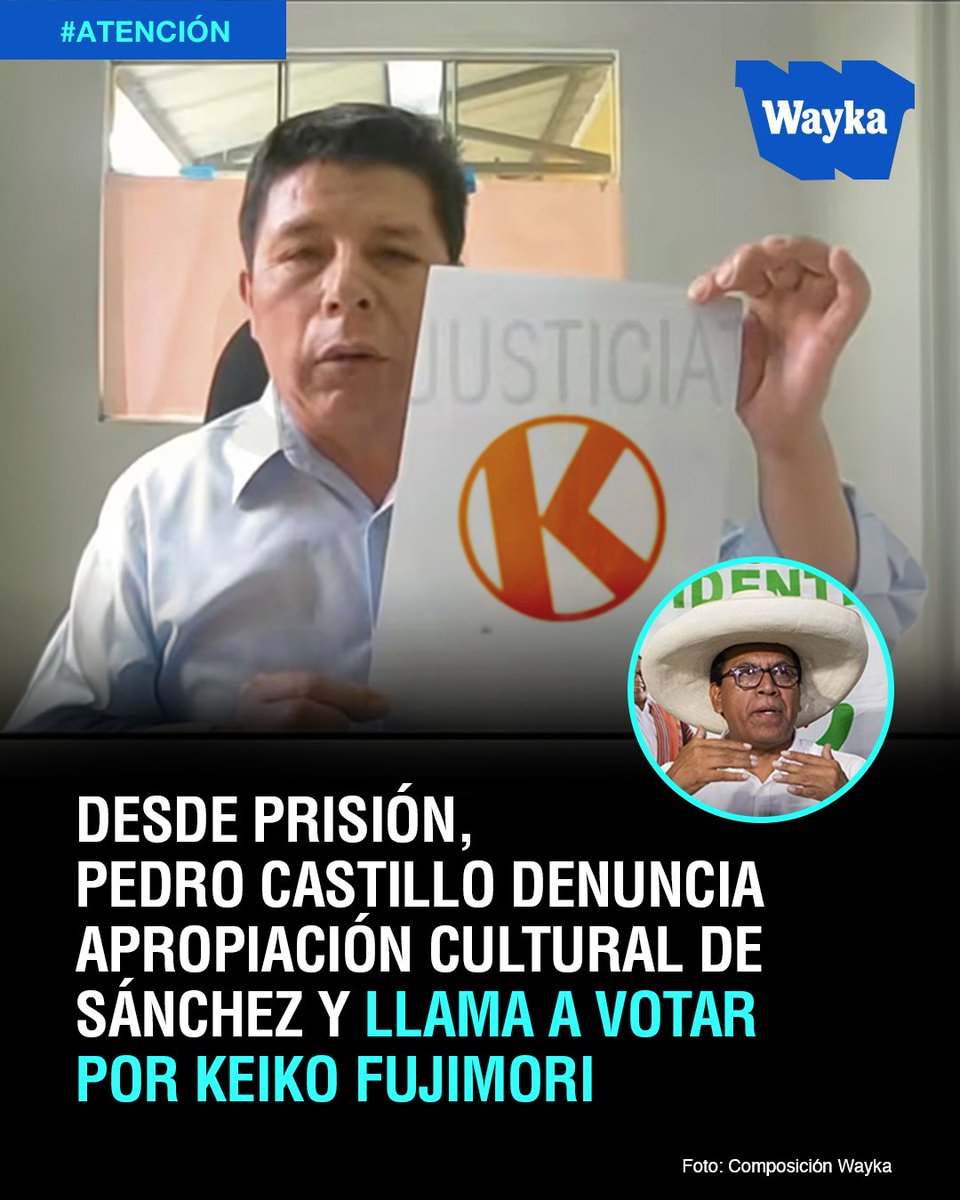 #LOÚLTIMO | En medio del #FraudeElectoral, el expresidente Pedro Castillo rompió con Roberto Sánchez, acusándolo de usar un sombrero de campesino que no representa. Además, sorprendió a sus seguidores pidiendo marcar la K.

COMPARTE ESTA INFO CON LOS HERMANOS DE LA SIERRA