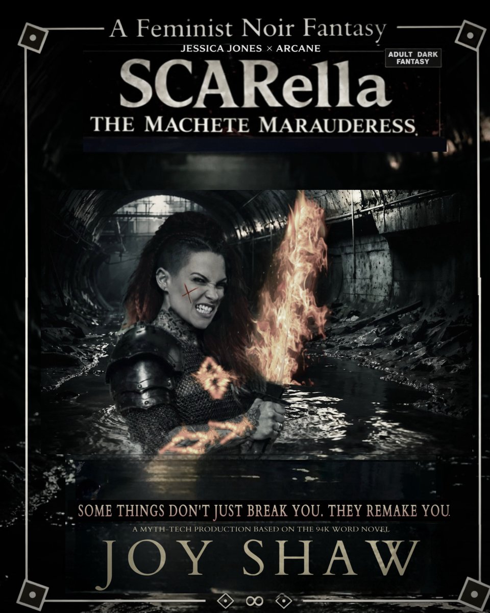 authorjoyshaw's tweet image. They call her SCARella. She’s the only one who gives a damn about post-Collapse Manhattan’s disappearing girls.

JESSICA JONES × ARCANE

Some things don’t just break you. They remake you. 🔥

#PosterPit #A #DF #S #MYTHTECH