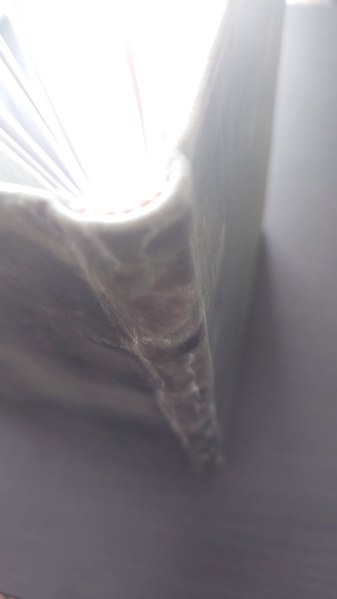 a_ryu_dot's tweet image. Laisser délibérément les rides qui apparaissent.

#bookbinding #reliure #手製本