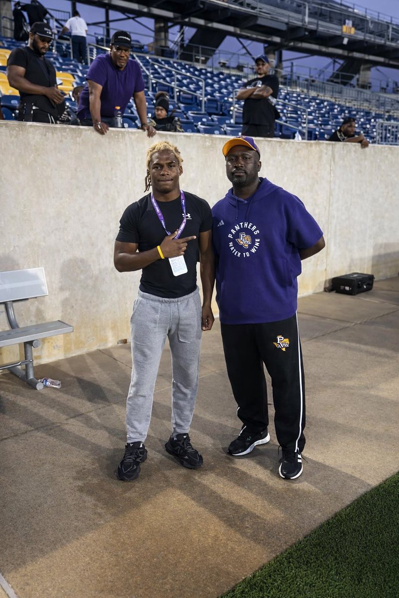 larrythakidd's tweet photo. Had a great time at The Hill today during @pvamufb_  Junior day &amp; spring game! learned something knew and look forward for the future. Go Panthers!! @coachfedd @coachjack212 @CoachWilson1980 @davis__football @CoachKChatham @CoachMoneyMills @CoachGPenrice @LoneStarPrepsTX https://t.co/yyT8SCHTOF