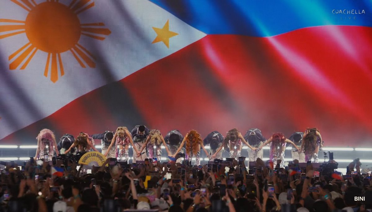 yk_rnge's tweet photo. From the Mojave Stage to the hearts of Filipinos, BINI proves our talent knows no borders. Yet as they soar, they carry the weight of ABS-CBN’s struggles - honoring the home that nurtured their dreams. #PinoyPride #BINI #KapamilyaForever #OPM https://t.co/ioptCLHlEf