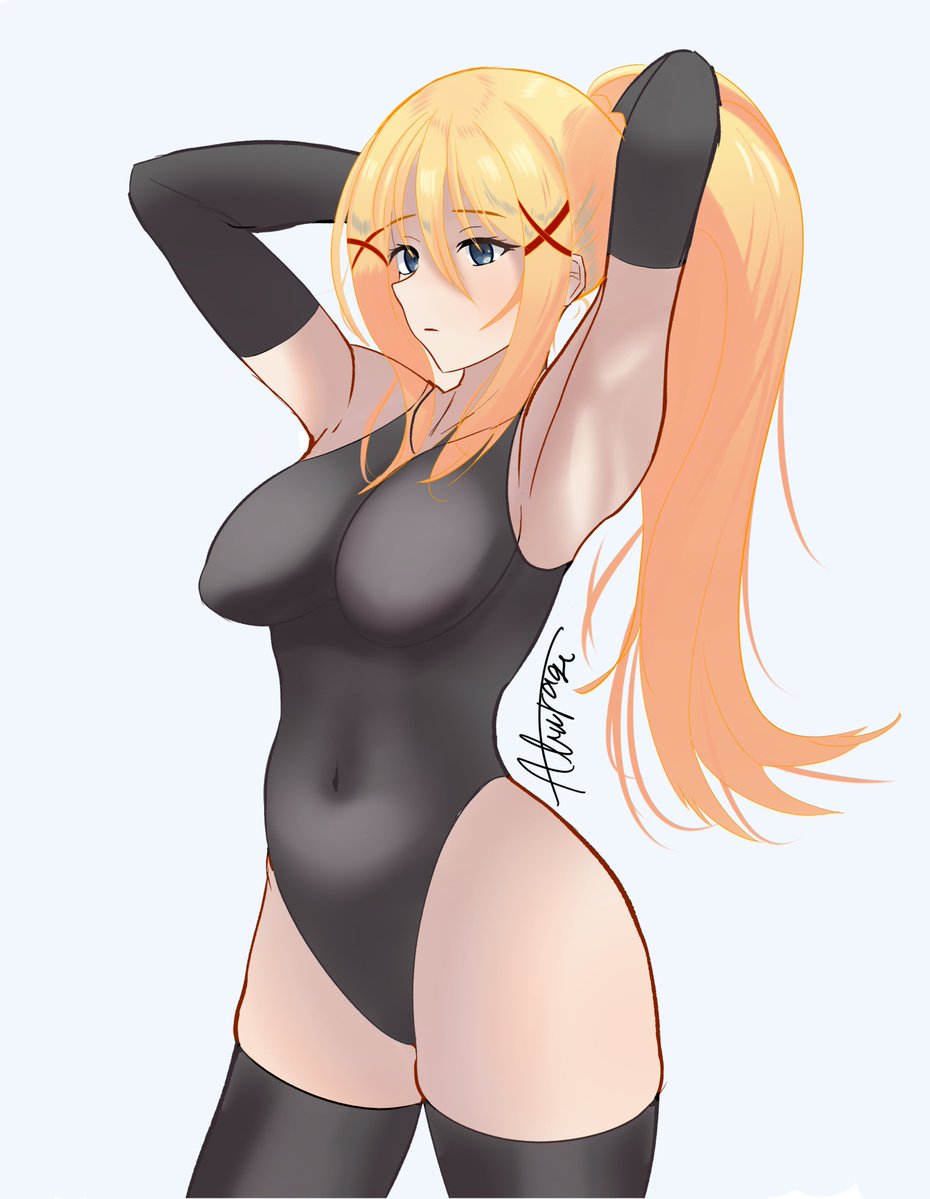 Qixisis's tweet image. #このすば
#konosuba

髪を束ねる　ララティーナ　darkness