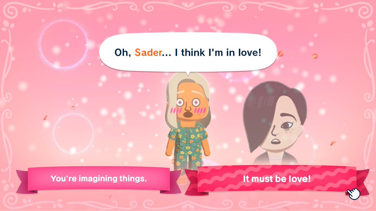slinkies_'s tweet photo. @stardears I've got a granny having a crush on a emo boy. A creepy bald man creating a polycule. With two girlies dating falling in love and getting married. All in 3 hours of playing lol... https://t.co/Nd7xTgwLM5