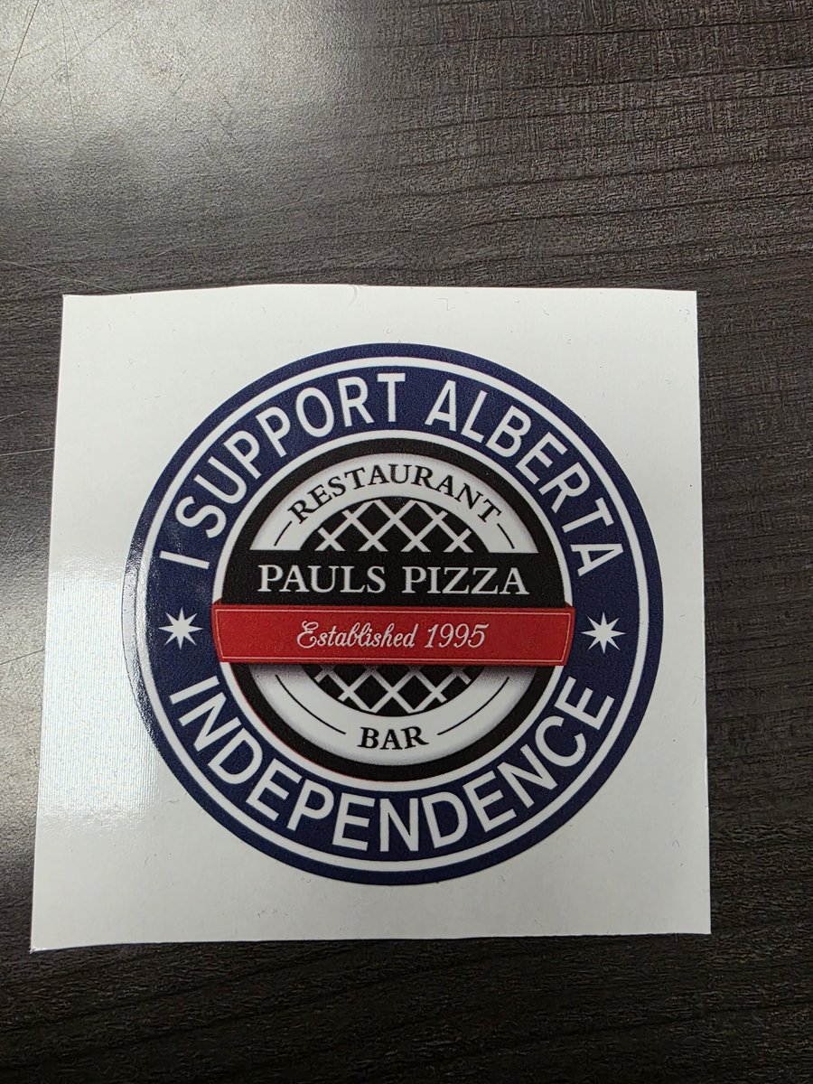 Stickers available at our Airdrie location