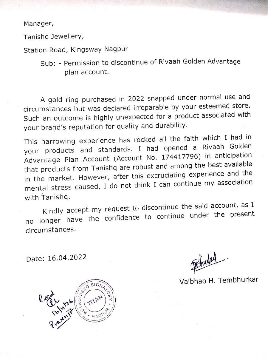 Vaibhao_T's tweet photo. @TanishqJewelry 
@TataCompanies
Kindly consider the humble request. https://t.co/BuUN2BN3MZ