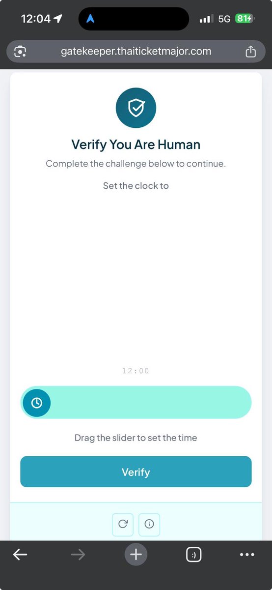 eccentric_al's tweet photo. @ThaiTicketMajor Myself and a few others were not even given the chance to answer the verification question after waiting for  2 hrs in the queue. It said to drag the slider to verify but it didn't let us drag and verify. Scalpers got a lot of your tickets. https://t.co/2Op3a2JlD0