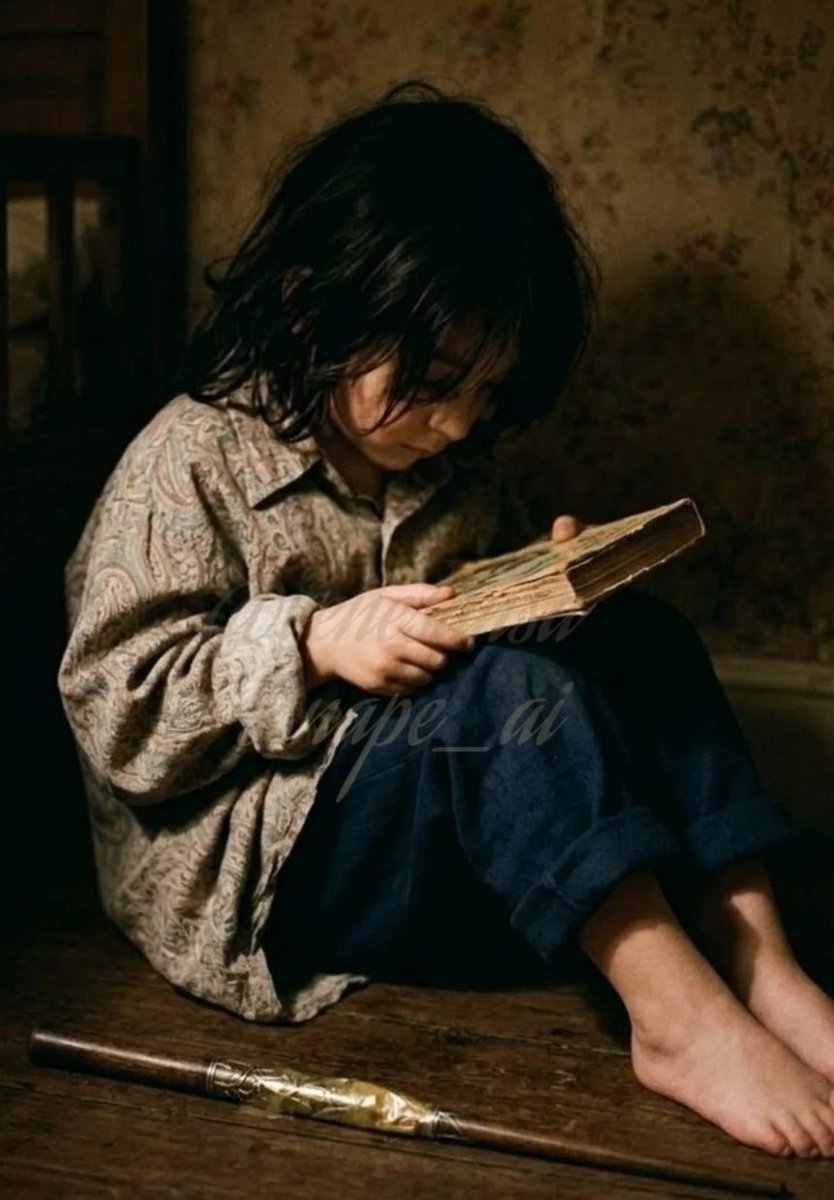 AnoukHalfDemon's tweet image. Little Sev 💔

#SeverusSnape 
#Always