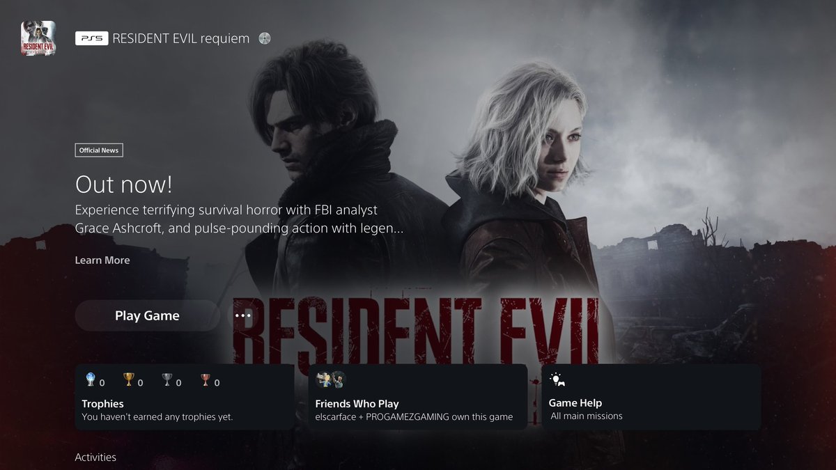 EpicKodamon's tweet image. Abit late I know but finally playing this epic game. #ps5 #gaming #residentevilrequiem #gaminglife #residentevil #survivalhorror #horrorcommunity