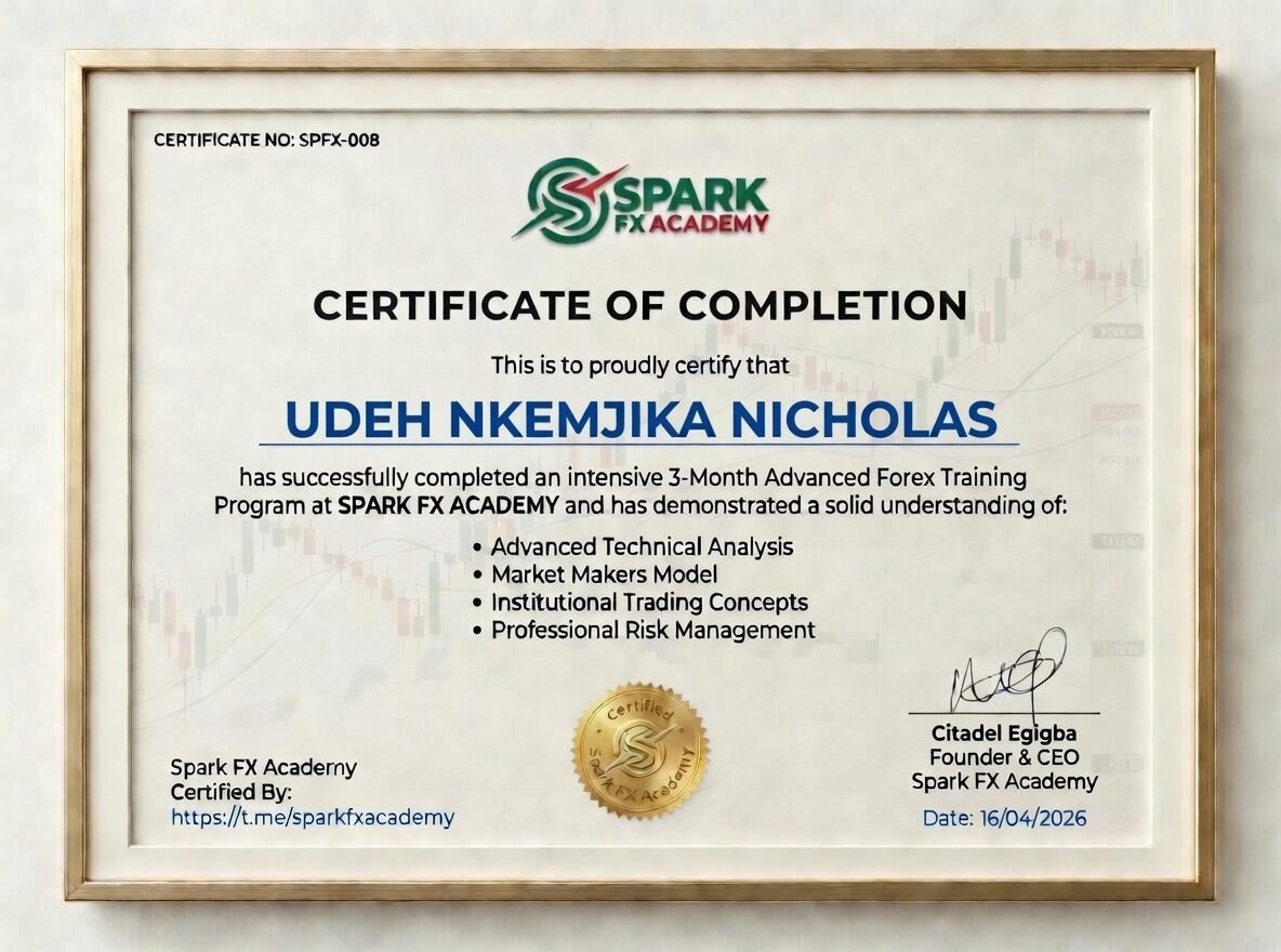 Sparkfxacademy's tweet image. Today marks the completion of our Advanced Mentorship Program.
This isn’t the end — it’s the beginning of consistency &amp;amp; real results in the market.

Proud is an understatement. The standard has been raised.

#FxMentorship #FxTraders #TradingJourney #LevelUp #ConsistencyPays