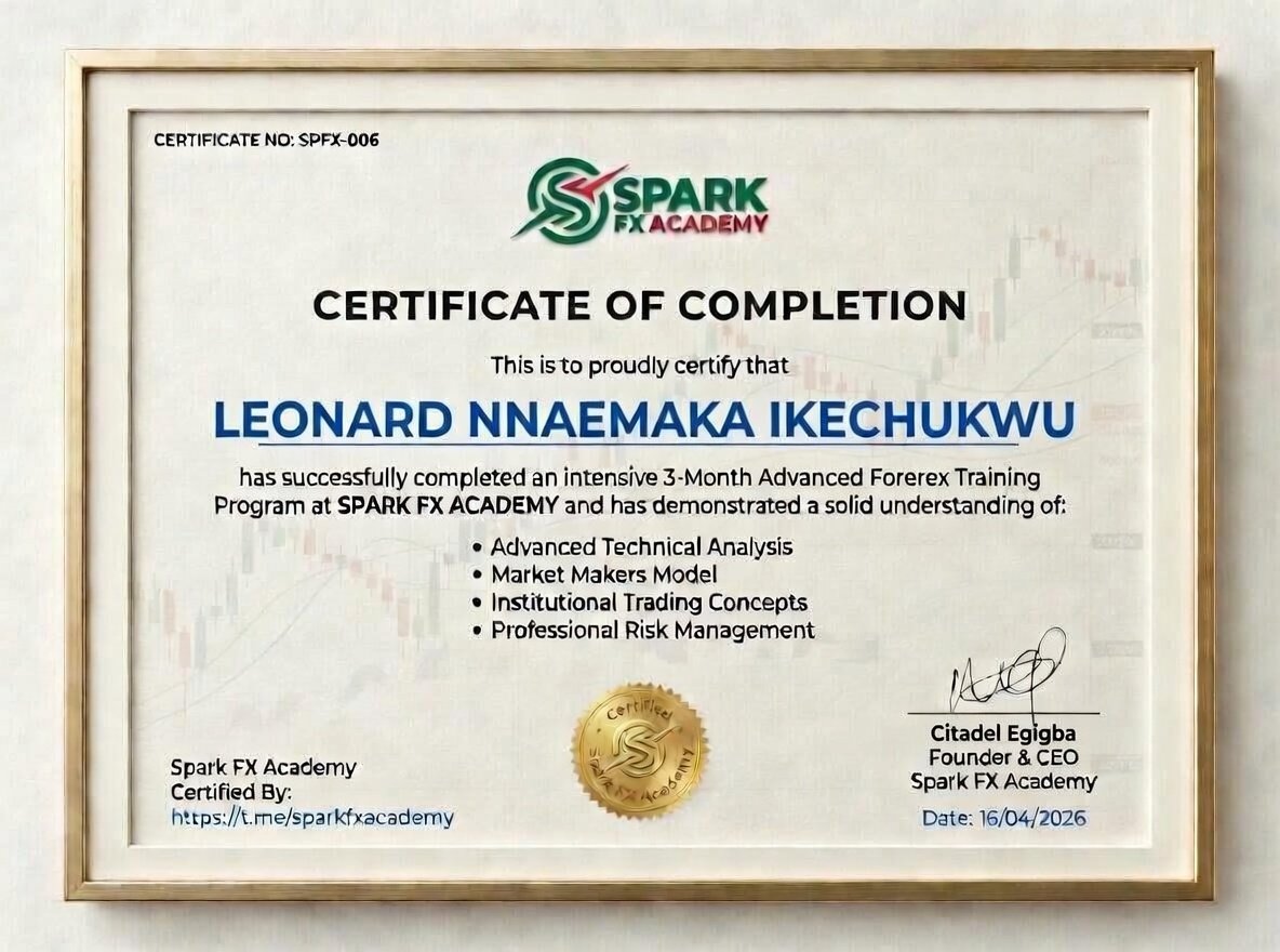 Sparkfxacademy's tweet image. Today marks the completion of our Advanced Mentorship Program.
This isn’t the end — it’s the beginning of consistency &amp;amp; real results in the market.

Proud is an understatement. The standard has been raised.

#FxMentorship #FxTraders #TradingJourney #LevelUp #ConsistencyPays