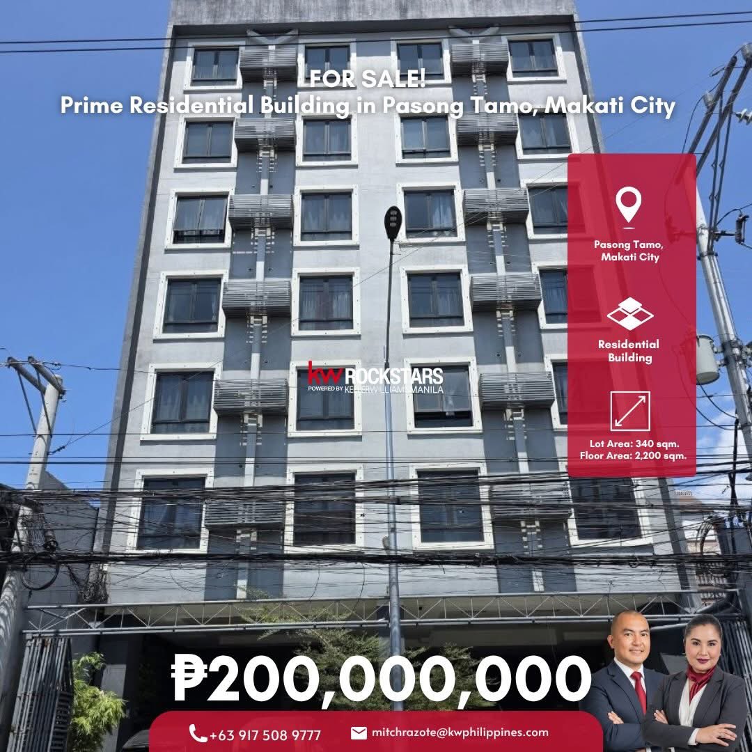 mitchrazote's tweet image. 🚨 MAKATI INVESTOR ALERT 🚨
Prime 7-storey building in Pasong Tamo!
💰 ₱200M | 5% ROI
✅ 95% Occupied 
✅ 2,200sqm FA
✅ 100% Power Backup
✅ Near Circuit Makati
Modern "plug-and-play" asset for your portfolio. 🏗️
Inquire: +63 917 508 9777
#Makati #Investment #KWRockstarsPH