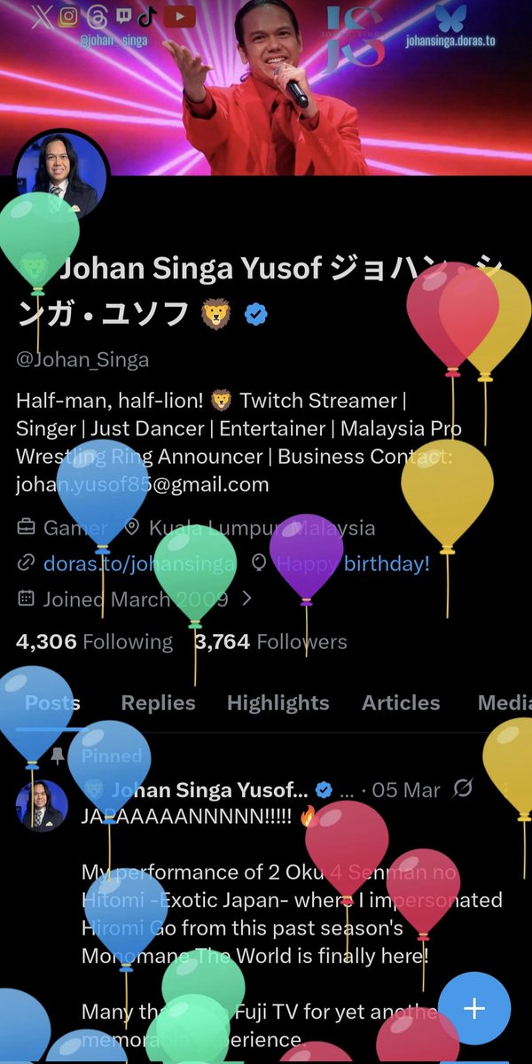 🦁 Johan Singa Yusof ジョハン • シンガ • ユソフ 🦁 tweet media