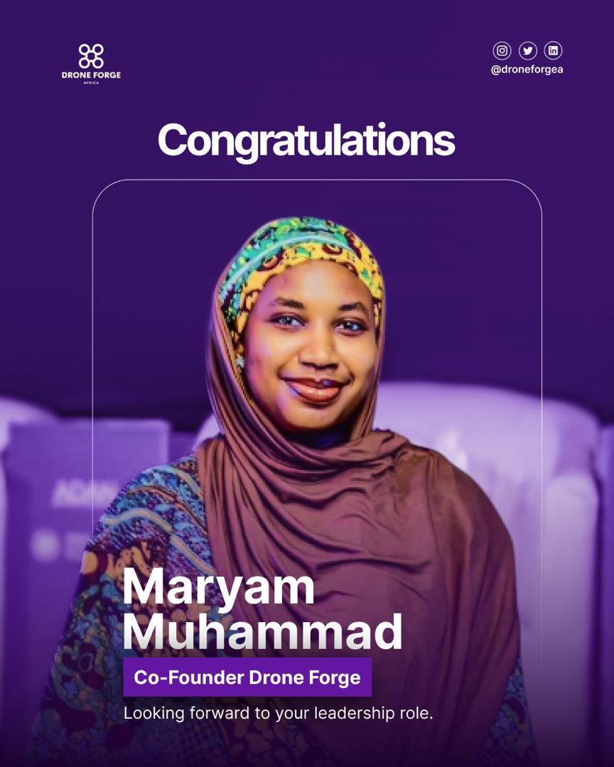 droneforgea's tweet image. We are thrilled to announce 📣 our latest Co-Founder at Drone Forge Africa, @Meeeme_07   Maryam Muhammad. We look forward to working with you.

#DroneForge #Workshop