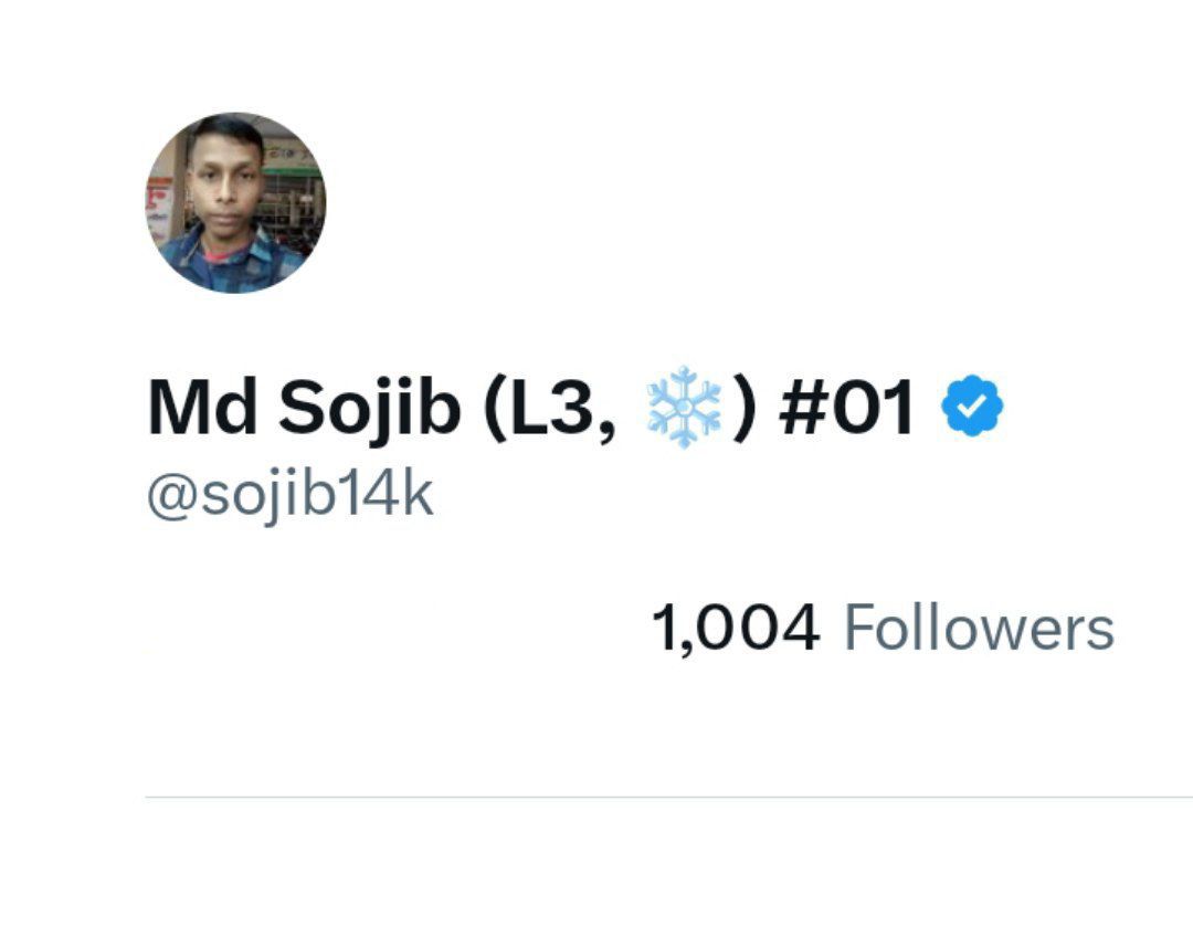 sojib14k's tweet photo. Alhamdulillah My 1000+ Followers Done Thanks My Every Follower 🥰💕

#followers #follower #follow #frend https://t.co/pSEGBpnKxC