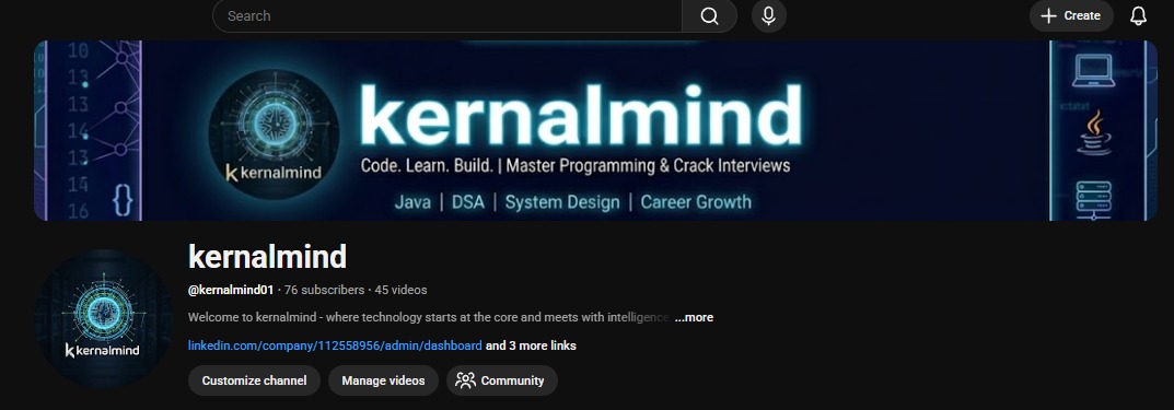 swapniln4201's tweet image. If you're serious about becoming a developer…

Don’t just scroll.
Start learning. Start building.

Join the journey 🤝
👉 youtube.com/@kernalmind01

#Java #React #Programming #DevCommunity