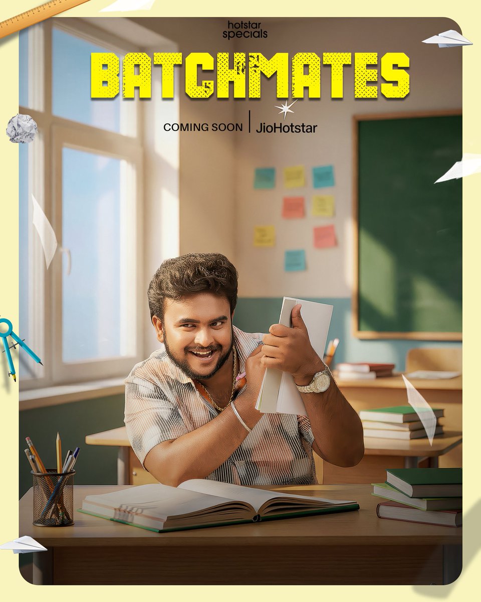 JioHotstarTel_'s tweet image. Meet Batchmate No.2 Mass Milky 👑

Flirting is his subject, baddies are his syllabus. 👀

Flirts like a pro, fails like a legend. With Sid by his side, chaos is guaranteed. 💥

#Batchmates Streaming from April 30th only on JioHotstar! 💫