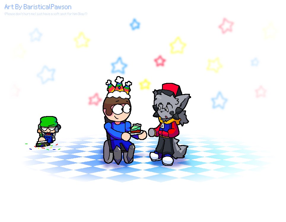 dave shares bday slice happy 5th year yay goodnight :P