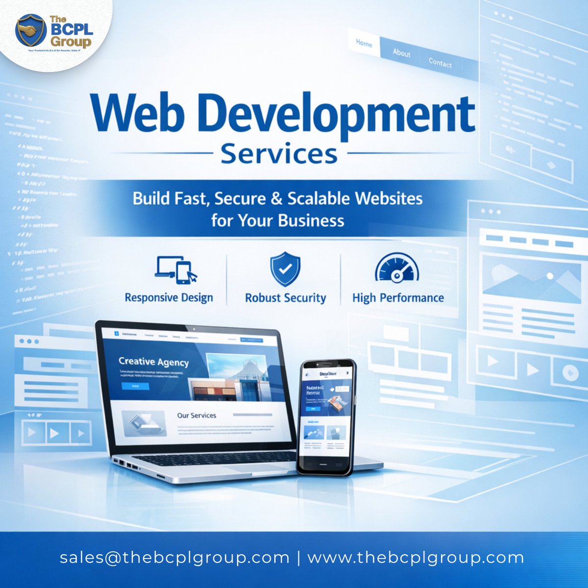 BCPL_Group's tweet image. 🚀 Build a strong digital presence with The BCPL Group Web Development Services. 

Let’s grow your business online.
Know More: thebcplgroup.com/web-developmen…

#WebDevelopment #TheBCPLGroup #WebsiteDesign #ITServices