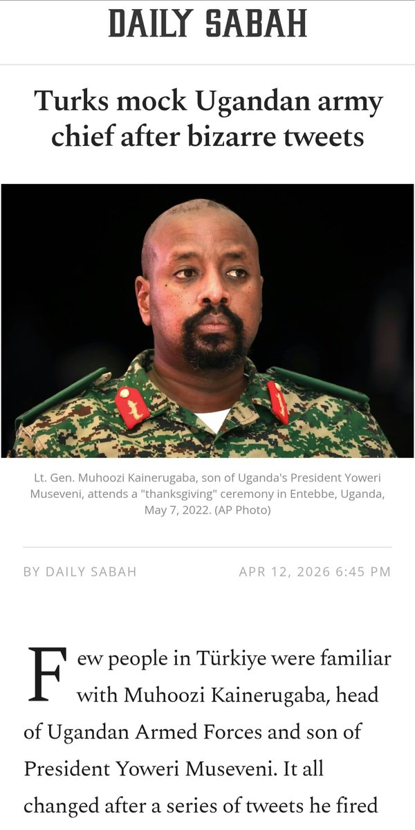 allimadi's tweet image. Good people you notice #Unindicted #Ugandan #Warcriminals (Think #Rwanda #Congo &amp;amp; #SouthSudan invasions)  #DeputyMilitaryDictator #Imbecile Gen #Muhoozi @mkainerugaba &amp;amp; his father #SeniorDictator #Kleptocrat #ElectionThief @KagutaMuseveni only tweet crap about #Iran &amp;amp; #Turkey but