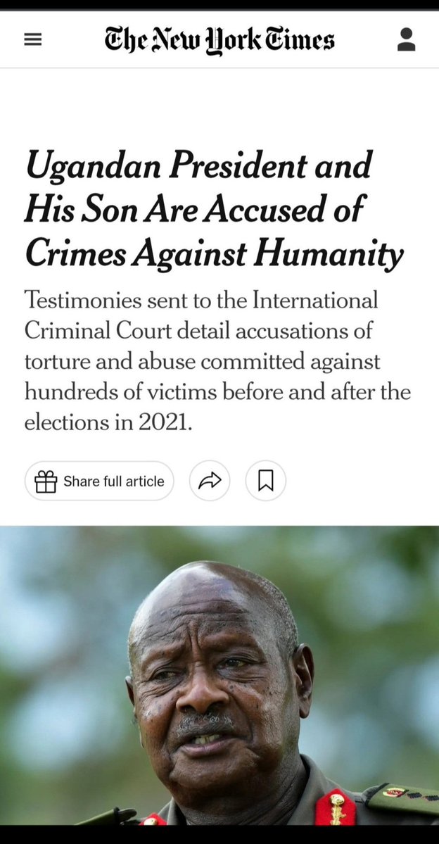 allimadi's tweet image. Good people you notice #Unindicted #Ugandan #Warcriminals (Think #Rwanda #Congo &amp;amp; #SouthSudan invasions)  #DeputyMilitaryDictator #Imbecile Gen #Muhoozi @mkainerugaba &amp;amp; his father #SeniorDictator #Kleptocrat #ElectionThief @KagutaMuseveni only tweet crap about #Iran &amp;amp; #Turkey but