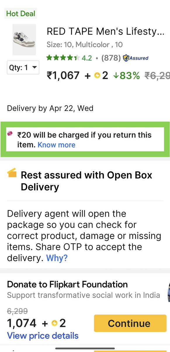 Subhashbeerat_'s tweet image. "Why should customers pay extra just to return a product? @Flipkart is now charging for returns, which feels like a penalty for a basic service. This is exploitation of online shoppers!
#notgood #onlinefraud #consumer #onlineshopping