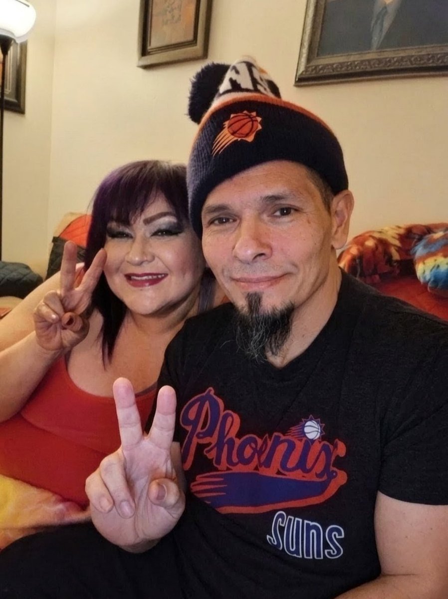 Big_Red_Rage's tweet photo. My wife and I cheered on our #PhoenixSuns as they earned a NBA Playoff spot! Thanks to my amazing wife for her unwavering support, helping me with my cancer pain my breathing &amp; thrive through this great night! CONGRATULATIONS @Suns!!!!
#BeatOklahoma #LetsGetItStarted #SunsUp https://t.co/S62hR5BlTS
