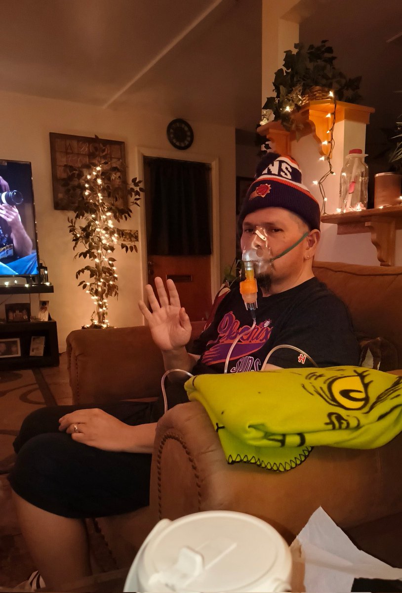 Big_Red_Rage's tweet photo. My wife and I cheered on our #PhoenixSuns as they earned a NBA Playoff spot! Thanks to my amazing wife for her unwavering support, helping me with my cancer pain my breathing &amp; thrive through this great night! CONGRATULATIONS @Suns!!!!
#BeatOklahoma #LetsGetItStarted #SunsUp https://t.co/S62hR5BlTS