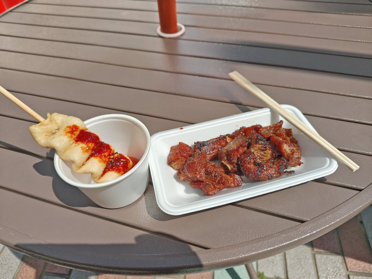 川崎駅前出やってた、アジアンフェスタで韓国とタイ料理でランチ。あっじあ〜〜〜ん(ﾟдﾟ)ｳﾏｰ