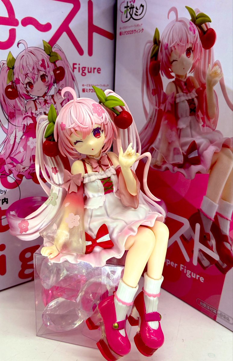 プライズ】 ぬーどるストッパーフィギュア 桜ミク2025ウィンク 入荷し