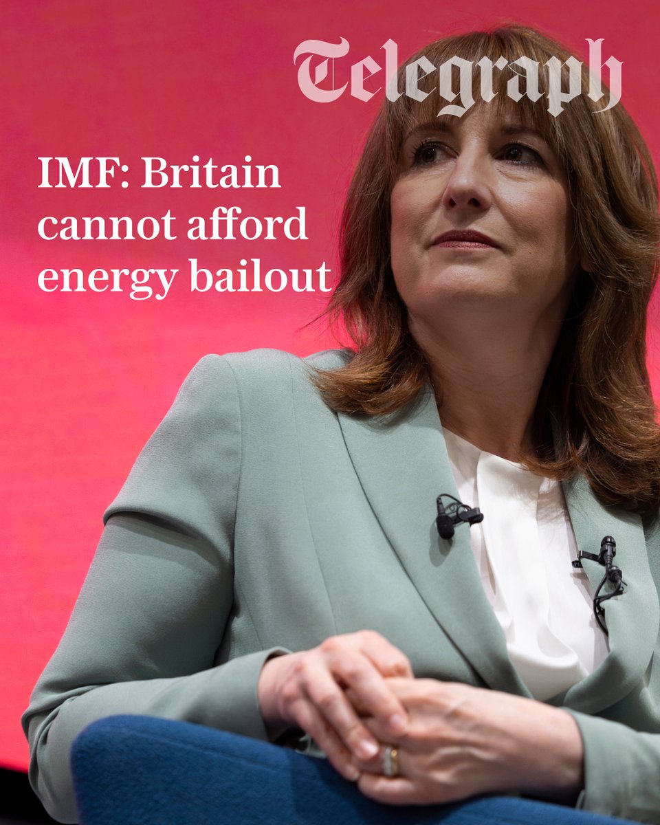 Telegraph's tweet image. Britain “cannot afford” an energy bailout, warns International Monetary Fund

This is what it means for your bills ⤵️
telegraph.co.uk/business/2026/…