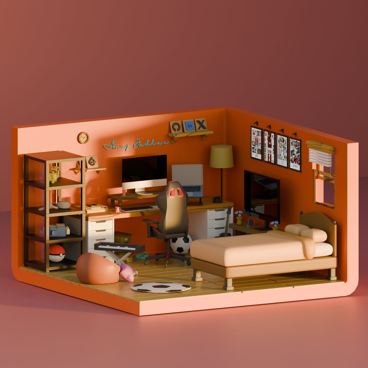 Anuj_0720's tweet photo. π RoomFolio β Day Mode Update
Finished the coloring for the day mode of the room βοΈ
The space is finally starting to feel alive.
Only UV unwrapping left.
#threejsJourney #blender #blender3d #b3d #threejs #3droom https://t.co/QHtZPEf1HV