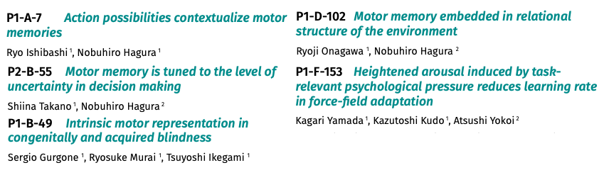 ayokoi_exp's tweet photo. Here are the posters from CiNet (@cinet_info) Motor Control Unit. See you at @ncm_soc in Kobe! #NCMKobe26 https://t.co/ZIs2tx63Jm