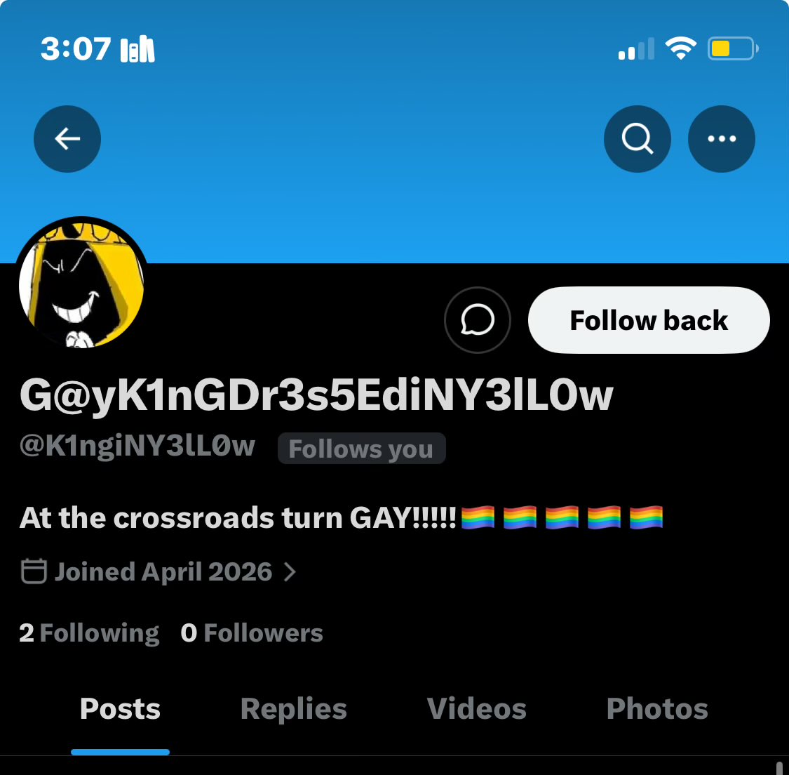 homophobic avery 🐾 tweet media