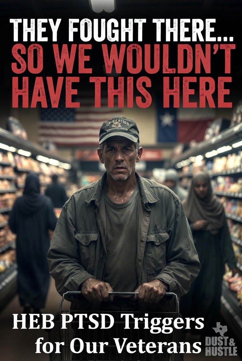 Listen up, Texas. 

Next time you roll into your local HEB, look around real good.
There’s a brother in there wearing the same damn camo ball cap he earned in Fallujah or Kandahar, eyes scanning every aisle like he’s still on patrol. PTSD don’t clock out when you get Stateside.