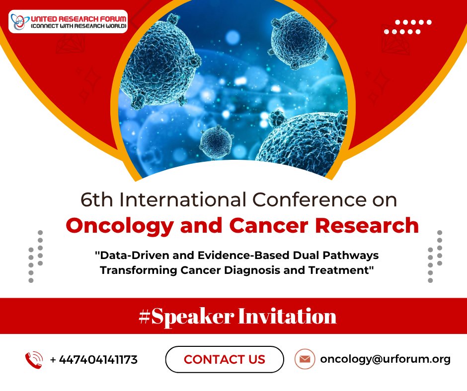 Maxevent001's tweet photo. Speaker Invitation | Cancer Congress 2026
• Opportunity to present your research 
• CPD certification and speaker certificate
• Publication of abstract with ISBN &amp; DOI

#SpeakerInvitation #cancerspeaker2026 https://t.co/CufOWkkplj