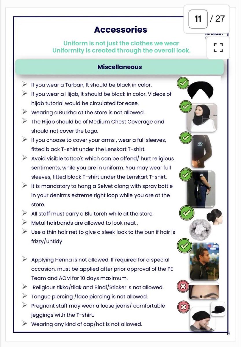 AvasthiCandra's tweet image. ड्रेस कोड या “चॉइस कोड”? 🤔 #BoycottLenskart
Lenskart जैसी नई उम्र की कंपनियां innovation की बात करती हैं, diversity की बात करती हैं…
लेकिन जब बात आती है कर्मचारियों की पहचान की, तो suddenly “policy” याद आ जाती है। महादेव 🔱 
#DressCodeDebate #WorkplaceEquality #CorporateCulture