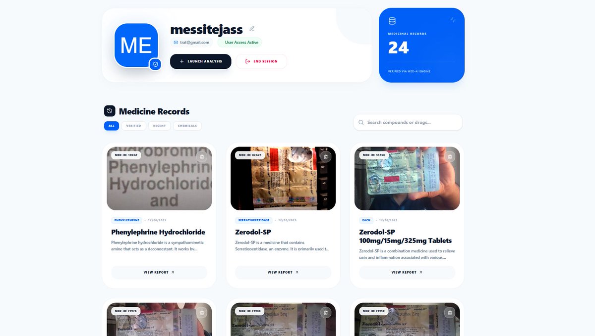 TejasTatod95629's tweet image. Medicine labels make no sense.
So I built AI that reads them for you 💊,no need of manual google search and using random info:
MediLens:
Scan → OCR → AI(LLM) → Clear info
+30% accuracy
Real-world tested
Github:github.com/TEJASTATODE/Me…
Thoughts? 👇
#AI #FullStack #Developer