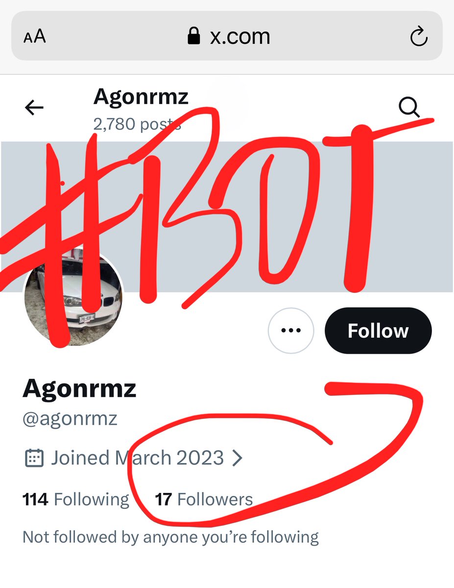 momoonla's tweet image. 3 whole years &amp;amp; only 17 followers have chosen you? 😂

Seems everyone knows NOT TO CHOOSE YOU.🤡

#BlockTheBots
#ElonsDisinfoBots = 70% of X

Elon hates truth, facts, reality, WOMEN and non-white people. 

Elon pays for #bots to spread sexist, racist, misogynistic 💩, block em.