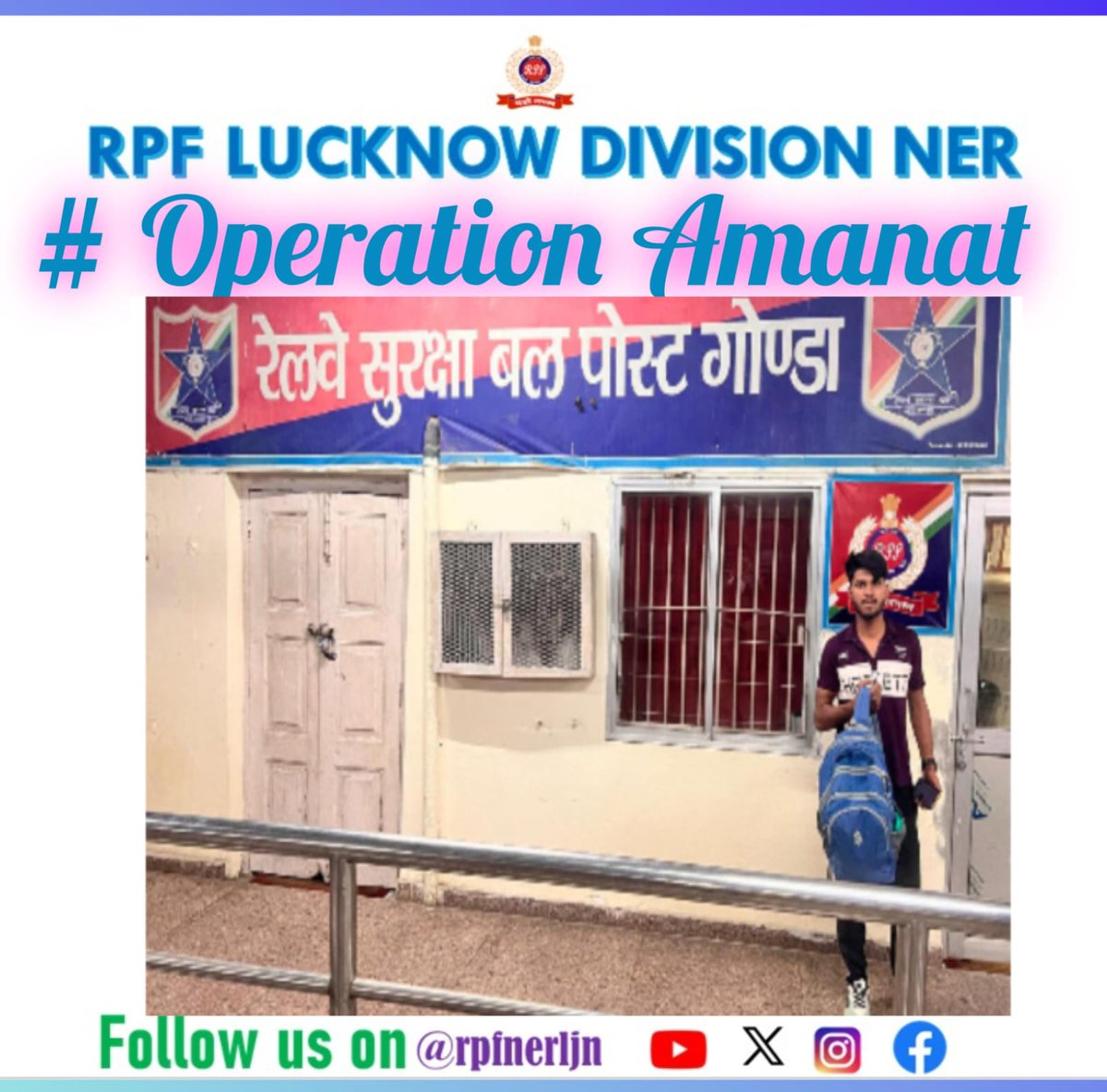 rpfnerljn's tweet image. 🚨 #OperationAmanat 
Alert #RPF staff 👮‍♂️ acted promptly on complaint received on 139 / Rail Madad and recovered a passenger’s left-behind bag from Train No. 15909.
🎒 Items were verified &amp;amp; returned safely to the rightful owner (worth ₹500).
#RailMadad 
@drmljn @RPF_INDIA @rpfner