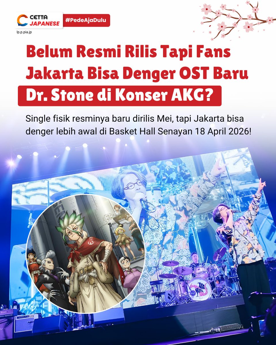 cettajapanese's tweet image. Kamu termasuk orang yang beruntung hari ini gak Geng?

Baca selengkapnya di instagram.com/p/DXBwlP_mdS4/…

#jepang #ostdrstone #konserAKG #lesbahasajepang #belajarbahasajepang